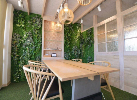 オフィス・リノベーション 緑豊かな癒しのオフィス